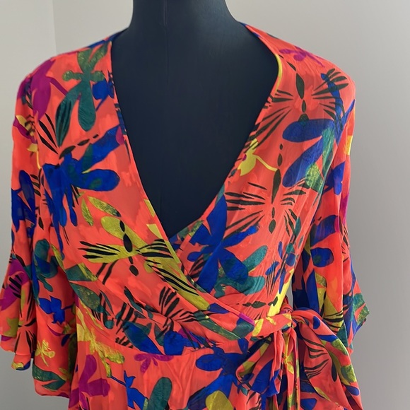 Brand new! Diane Von Furstenberg Floral wrap dress - Picture 3 of 8